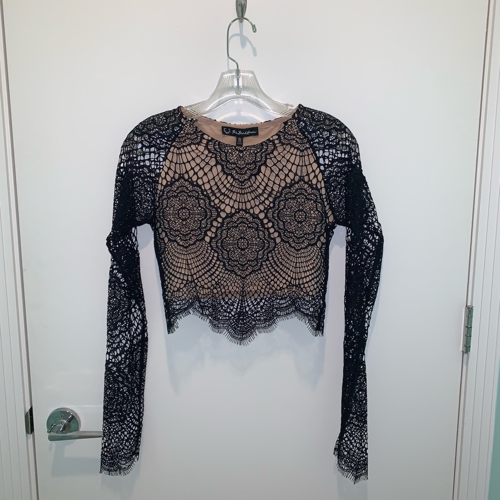 For Love and Lemons Crop Top and Skirt